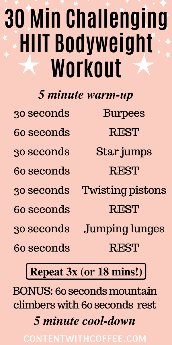 30-Minute HIIT Workout to Burn Fat Fast